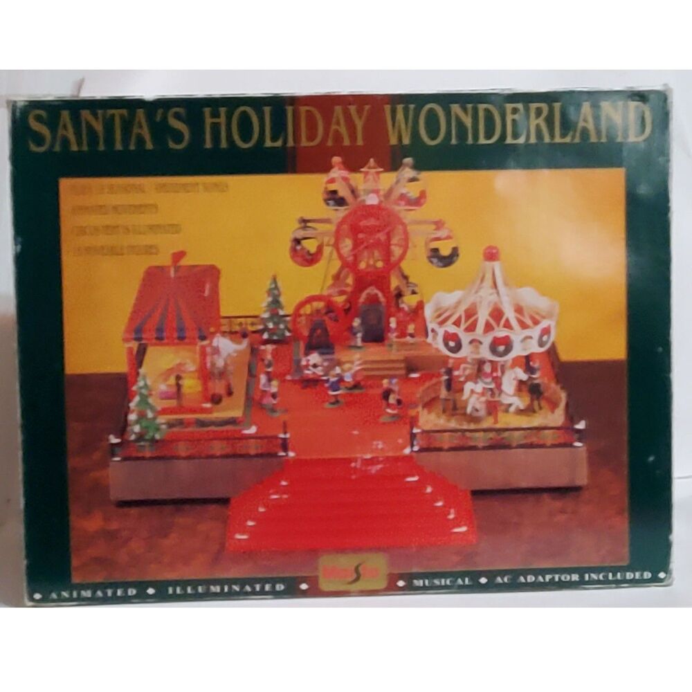 Maisto Santa's Holiday Wonderland Animated Lighted Musical Display Please Read